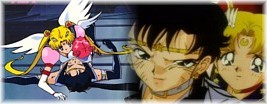 Sailor Star Fighter protecting Usagi